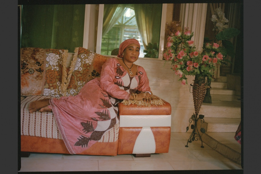 A Nigerian romance novelist sits for a portrait